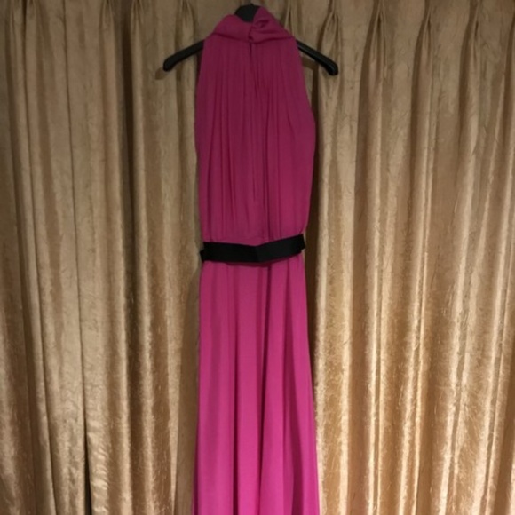 Carolina Herrera Fuschia Ch Spring 2014 Silk Gown - Picture 2 of 5